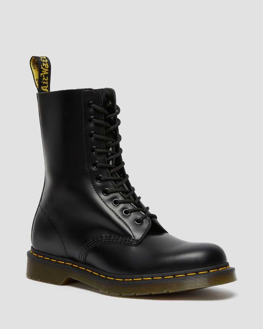 Dr. Martens 1490 Smooth Deri Erkek Originals Botlar - Bot Siyah |EMUYS2850|